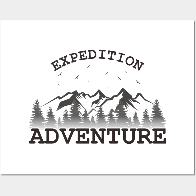 Expedition mountain Wall Art by MEJIKU